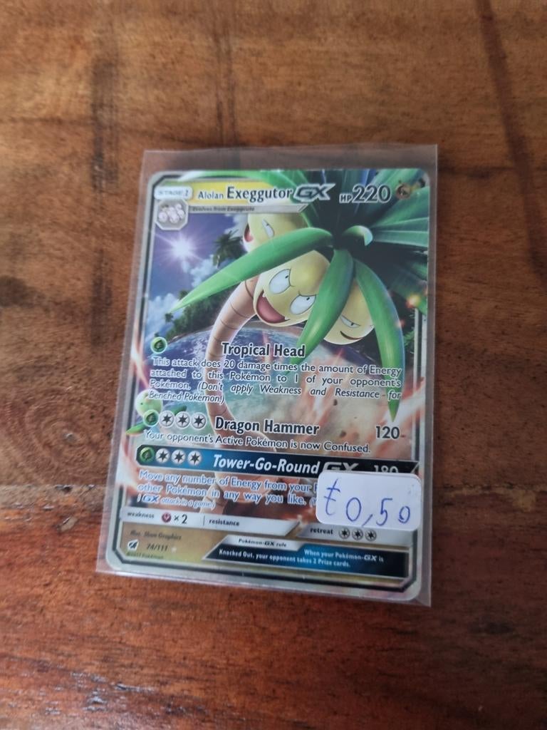Alolan Exeggutor GX Pokémonkaart, Hobby en Vrije tijd, Verzamelkaartspellen | Pokémon, Ophalen of Verzenden