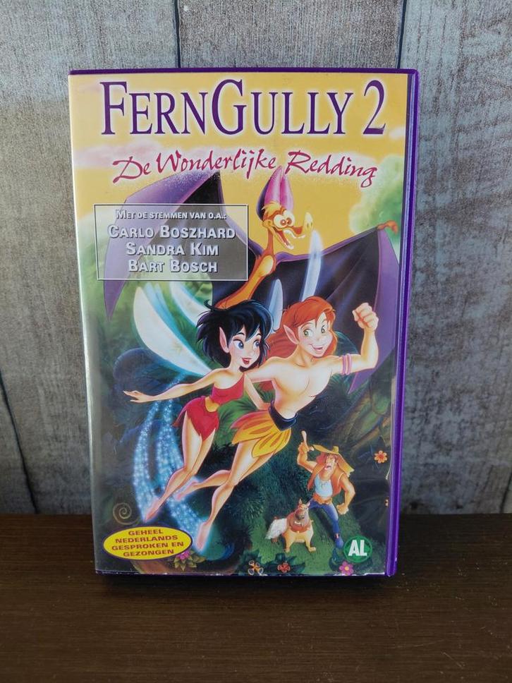 Fern Gully 2 De Wonderlijke Redding videoband., Cd's en Dvd's, VHS | Kinderen en Jeugd, Gebruikt, Tekenfilms en Animatie, Alle leeftijden