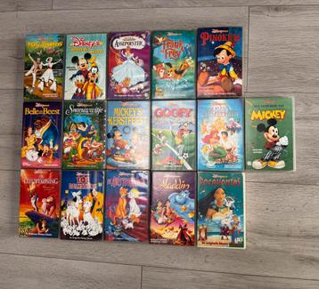 Disney VHS collectie (16 stuks) beschikbaar voor biedingen