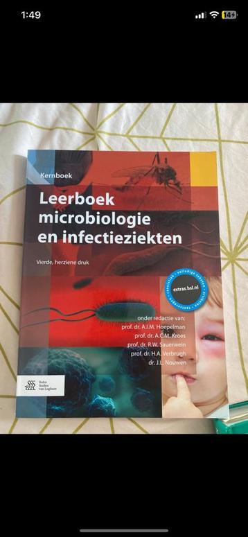 Leerboek microbiologie en infectieziekten beschikbaar voor biedingen