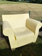 Kartell Bubble Club fauteuil en Bubble Club bijzettafel, Ophalen, Gebruikt, Plastic
