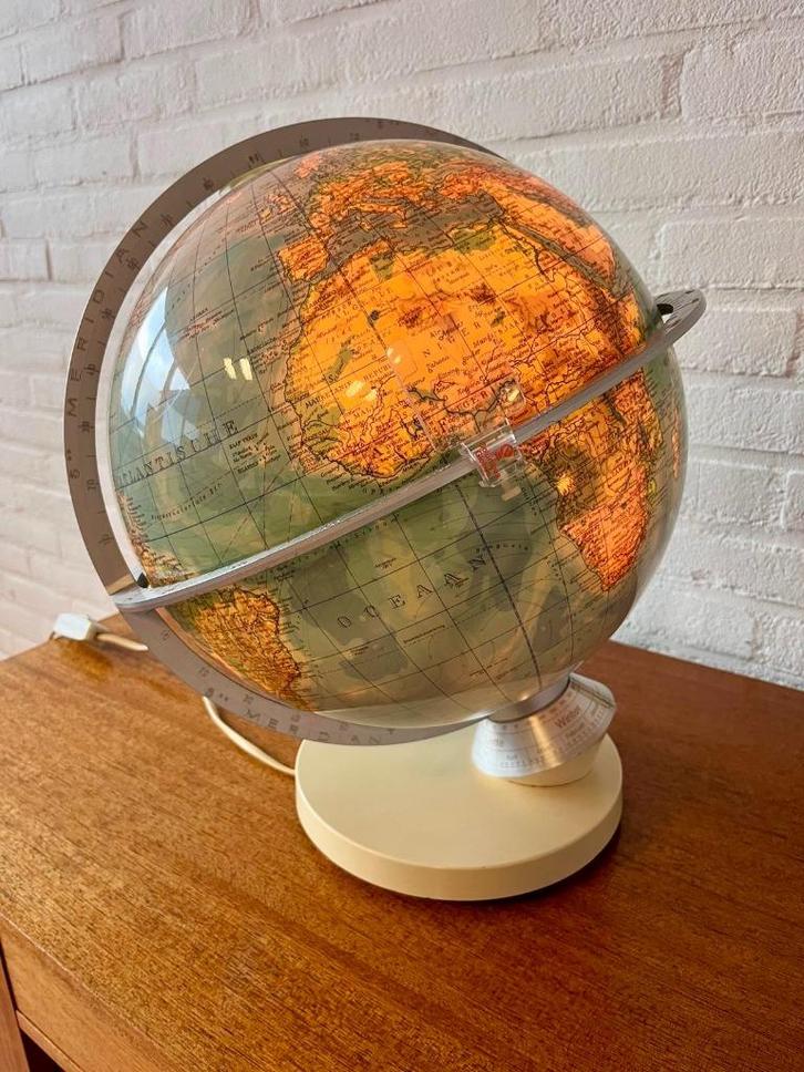 🌍 Columbus Duplex Wereldbol – NL Dag/Nacht | Jaren ’80 🌍, Huis en Inrichting, Woonaccessoires | Wereldbollen, Gebruikt, Verlicht