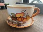 Grote Kop & Schotel Herfst Decoratie, Huis en Inrichting, Keuken | Servies, Keramiek, Ophalen of Verzenden, Zo goed als nieuw