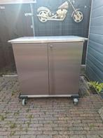 RVS horeca verrijdbare kast dubbelzijdig zgan xl model, Ophalen of Verzenden, Zo goed als nieuw, 25 tot 50 cm, 50 tot 100 cm
