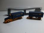 Brekina Volvo N88 vrachtwagen met aanhanger ASG Transport, Ophalen of Verzenden, Zo goed als nieuw, Bus of Vrachtwagen, Brekina