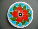 onderzetter handgeschilderd oud, Ophalen of Verzenden, Zo goed als nieuw, Glas of Kopje