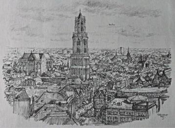 Stad Utrecht...Gezicht op het centrum ... beschikbaar voor biedingen