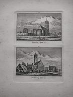 041-042 Egmond op Zee Kopergravure dl 3 18e Eeuw, Antiek en Kunst, Ophalen of Verzenden