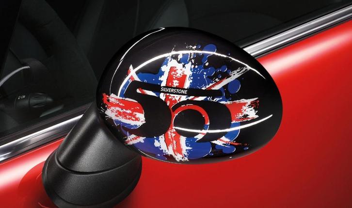 Originele spiegelkappen 50 jaar Mini R55 / R56 / R57 / R60, Auto diversen, Overige Auto diversen, Ophalen of Verzenden