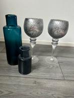 Leuke set, Blauw, Ophalen of Verzenden, Minder dan 50 cm, Glas