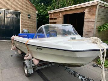 Leuke consoleboot met Yamaha 8Pk buitenboordmotor + trailer beschikbaar voor biedingen