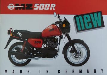 Folder MZ 500 R Rotax 1992 beschikbaar voor biedingen