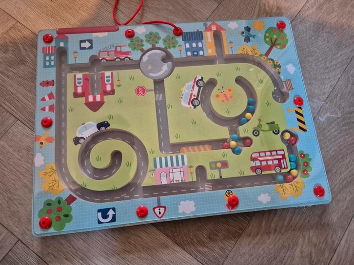 Houten Magnetisch Doolhof Speelgoed, Kinderen en Baby's, Speelgoed | Educatief en Creatief, Zo goed als nieuw, Knutselen, Bouwen