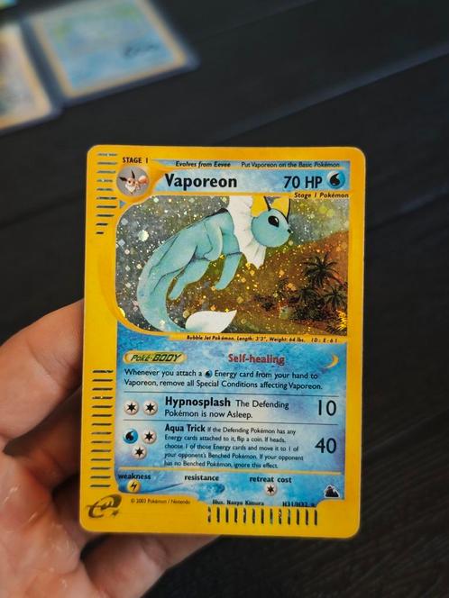 🌊 Vaporeon Holo H31 Skyridge, Hobby en Vrije tijd, Verzamelkaartspellen | Pokémon, Zo goed als nieuw, Ophalen of Verzenden