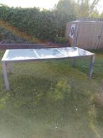 Te koop: tuintafel: 211x96x73 cm (lxbxh)., Ophalen, Gebruikt