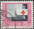 M 120. Zwitserland 777 gest. Rode Kruis, Postzegels en Munten, Verzenden, Gestempeld, Overige thema's