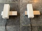 2x Philips vintage modern design wandlampen, Ophalen of Verzenden, Gebruikt, Glas