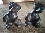 2 Bronzen sculpturen  beertjes?, Verzamelen, Beelden en Beeldjes, Ophalen of Verzenden, Dier