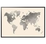 Wereldkaart met Lijst IKEA nieuw in doos, Ophalen, Nieuw, 125 cm of meer, Foto of Poster