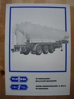 Van Hool Bulkoplegger Brochure ca 1975 Trailer, Boeken, Van Hool, Overige merken, Ophalen, Gelezen