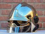 Brandweerhelm brandweer MSA F1SF Frankrijk, Verzamelen, Ophalen of Verzenden, Landmacht, Nederland, Embleem of Badge