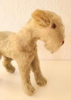 Antieke STEIFF Hond Terrier 'Fox' jaren 30 met knop, Antiek en Kunst, Ophalen of Verzenden