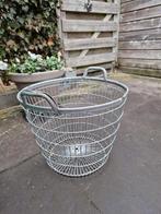 Mooie metalen korf in goede staat, Overige materialen, Mand, Rond, Ophalen of Verzenden