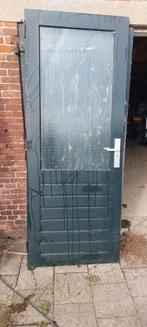Buitendeur / Schuurdeur met Glas, Doe-het-zelf en Verbouw, Ophalen, Gebruikt, 80 tot 100 cm, Buitendeur
