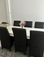 Eettafel + 6 Stoelen - Gratis Tafel, Ophalen, Kunststof, Gebruikt, 100 tot 150 cm
