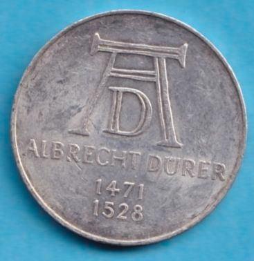 (KE143) Duitsland 5 Mark 1971 D, Postzegels en Munten, Munten | Europa | Niet-Euromunten, Losse munt, Duitsland, Zilver, Verzenden