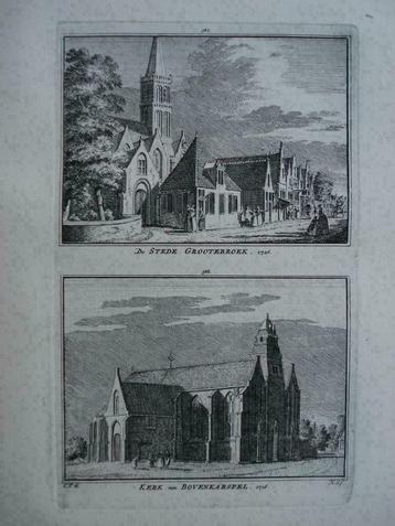387-388 / Grootebroek / Bovenkarspel / de Kerk Kopergravure beschikbaar voor biedingen