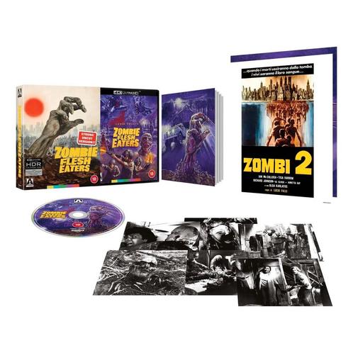 Zombie Flesh Eaters L.E. Arrow 4K UHD Blu-Ray UK (Geseald), Cd's en Dvd's, Blu-ray, Nieuw in verpakking, Actie, Ophalen of Verzenden