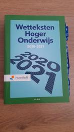 Redactieraad - Wetteksten Hoger Onderwijs 2020-2021, Redactieraad, Overige wetenschappen, Ophalen of Verzenden, Zo goed als nieuw