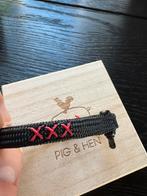 Pig & Hen Vicious Vik Black S (16cm), Sieraden, Tassen en Uiterlijk, Armbanden, Ophalen of Verzenden, Zo goed als nieuw, Zwart