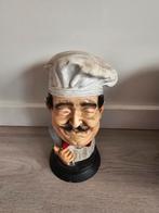 Kok Beeldje, Tuin en Terras, Tuinbeelden, Ophalen of Verzenden, Gebruikt, Kunststof, Mensenbeeld