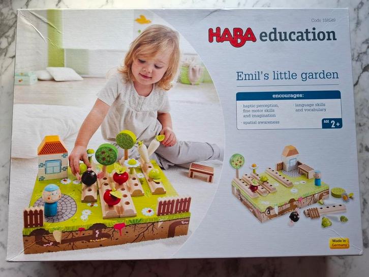 HABA education Emil's little garden hout speelgoed moestuin, Kinderen en Baby's, Speelgoed | Houten speelgoed, Nieuw, Overige typen