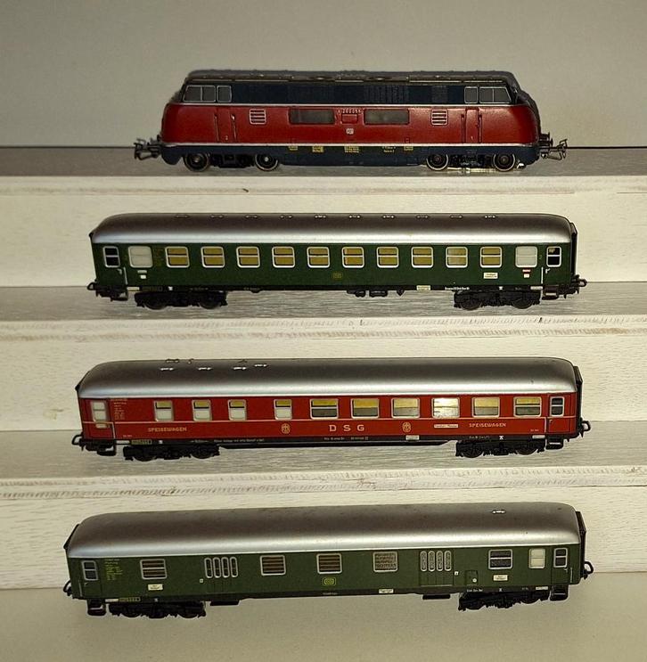 Marklin H0 3121 - AC analoge treinset met BR 220 loc in ovp, Hobby en Vrije tijd, Modeltreinen | H0, Gebruikt, Treinset, Wisselstroom