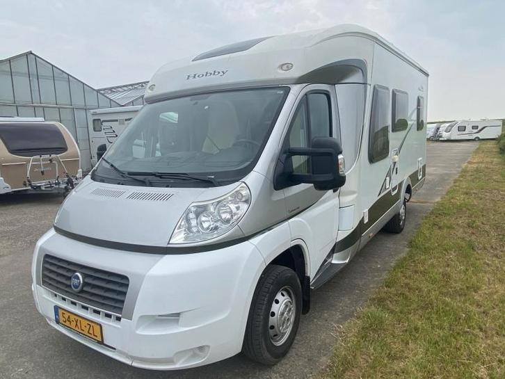 Fiat Ducato 2.3L– Hobby-opbouw –2007 • 115.000 km • €32.000, Caravans en Kamperen, Campers, Particulier, tot en met 4, Half-integraal