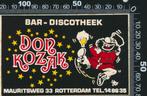 Sticker: Bar Discotheek Don Kozak - Rotterdam, Verzamelen, Stickers, Ophalen of Verzenden