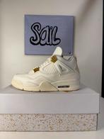 Jordan 4 Retro Metallic Gold 36/37.5/37.5/38.5/39/40/44/44.5, Wit, Nieuw, Ophalen of Verzenden, Sneakers of Gympen