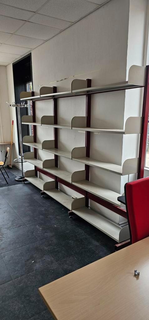 Grote Wandstelling/Boekenkast, Huis en Inrichting, Kasten | Boekenkasten, Gebruikt, 200 cm of meer, 200 cm of meer, 25 tot 50 cm