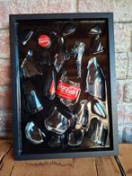 Coca cola flesje verwerkt in een lijst met Epoxy, Ophalen of Verzenden