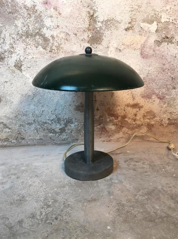 Gispen mushroom tafellamp , jaren 50, Huis en Inrichting, Lampen | Tafellampen, Gebruikt, Minder dan 50 cm, Metaal, Ophalen of Verzenden