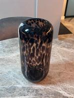 Riverdale Cheeta Vaas Bruin Large, Gebruikt, Overige kleuren, Ophalen of Verzenden, Glas