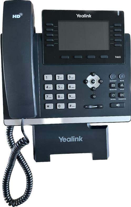 Yealink SIP-T46G Gigabit SIP T46G T46 FACTORY RESET GARANTIE, Telecommunicatie, Vaste telefoons | Niet Draadloos, Refurbished