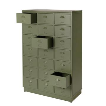 SHOWROOM Vintage Metalen Ladekast Refurbished Retro Look beschikbaar voor biedingen