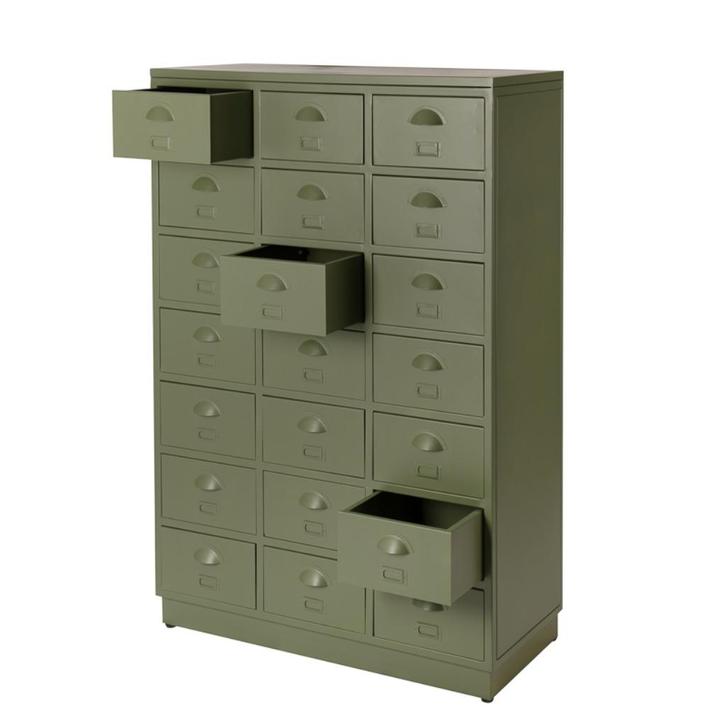 SHOWROOM Vintage Metalen Ladekast Refurbished Retro Look, Huis en Inrichting, Kasten | Ladekasten, Nieuw, 100 tot 150 cm, 50 tot 100 cm