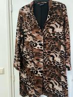 Blazer lang Ophilia maat 48/50 Dierenprint bruin,zwart, Kleding | Dames, Grote Maten, Ophalen of Verzenden, Nieuw, Bruin, Jasje of Colbert