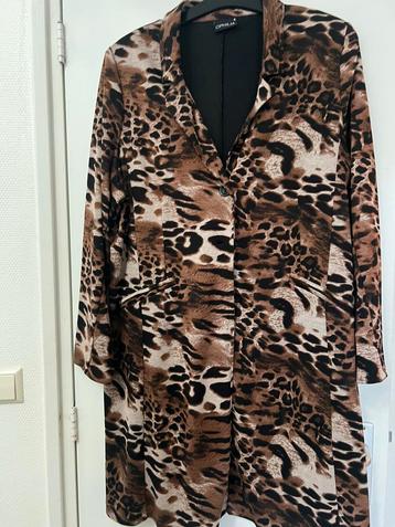 Blazer lang Ophilia maat 48/50 Dierenprint bruin,zwart beschikbaar voor biedingen