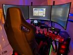 Complete race simulator Moza R16 Trak Racer triple screen, Spelcomputers en Games, Spelcomputers | Overige, Ophalen, Zo goed als nieuw